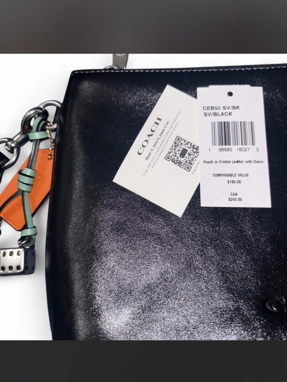 NWT Coach Pouch With Charms - Picture 4 of 4